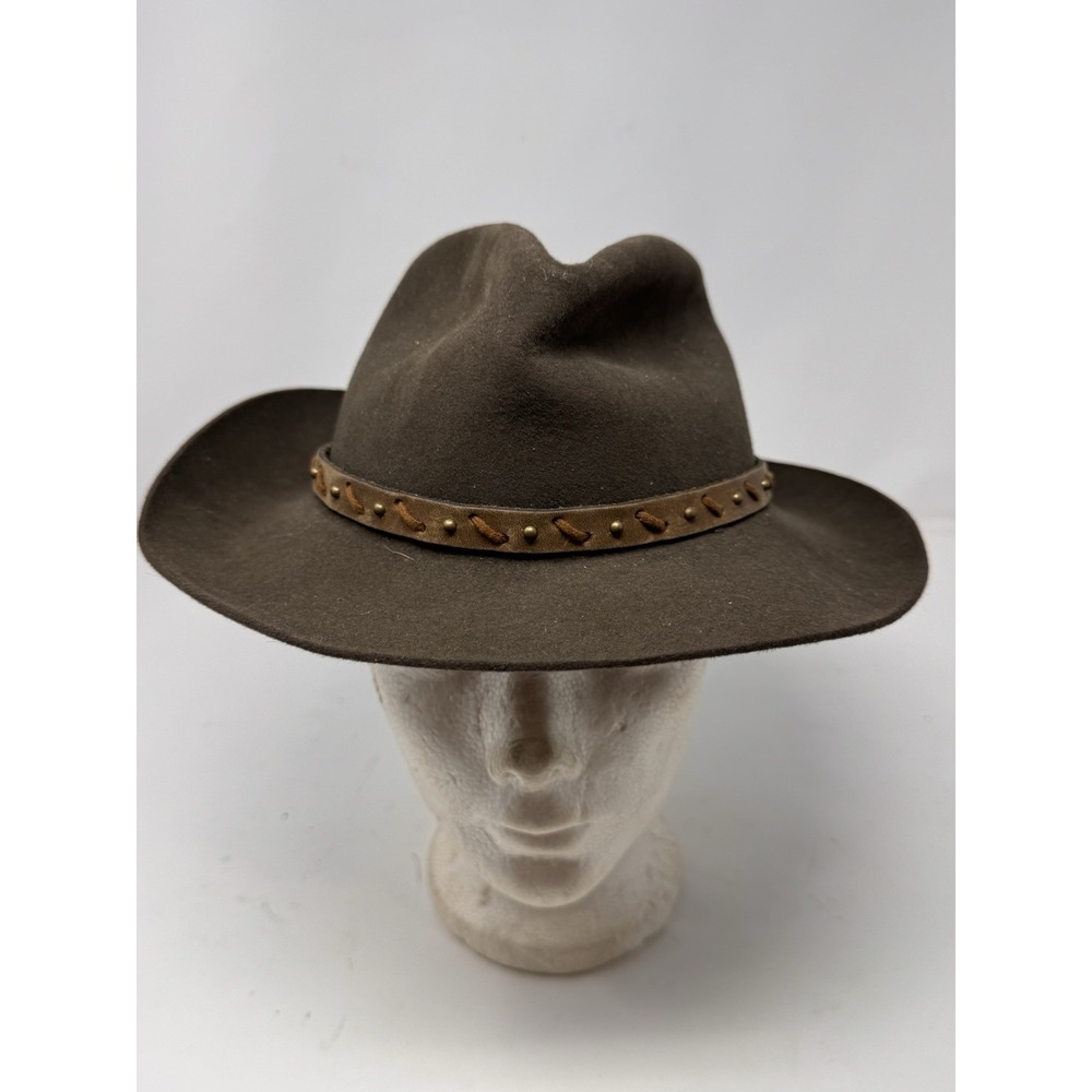 Vtg Royal Stetson The Gun Club Hat Cabela's Three Forks 4X Fur Felt 6 7/8 USA